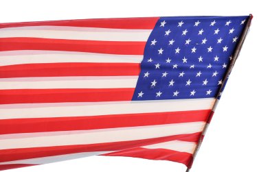 Amerikan bayrağı uçan 