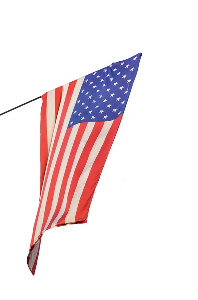 Bandeira americana voando — Fotografia de Stock