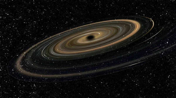Buco nero nell'universo — Foto Stock