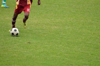 Alanında futbol oyuncu