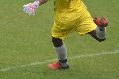 Futbol kaleci kick topu