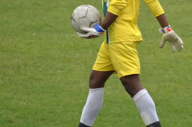 Futbol Kaleci topu ile