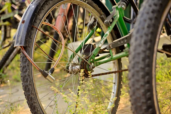 Combination Number Lock Bike Rear Wheel — Stock Photo, Image