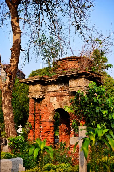 Calcuta India Abril 2019 Antiguo Edificio Antiguo Cementerio — Foto de Stock