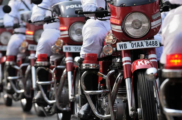 Calcutta Indien Januari 2015 Calcutta Polisen Övar Sin Parad Republikens — Stockfoto