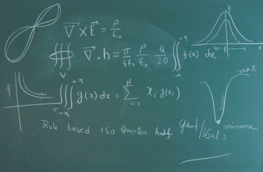 Üniversite Yönetim Kurulu üzerinde matematiksel ifadeler