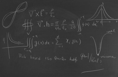 Üniversite Yönetim Kurulu üzerinde matematiksel ifadeler