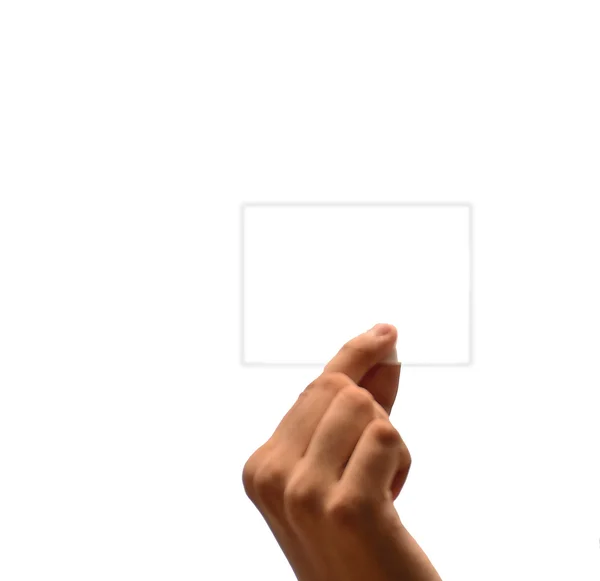 Ludzką ręką wyświetlania karta — Zdjęcie stockowe