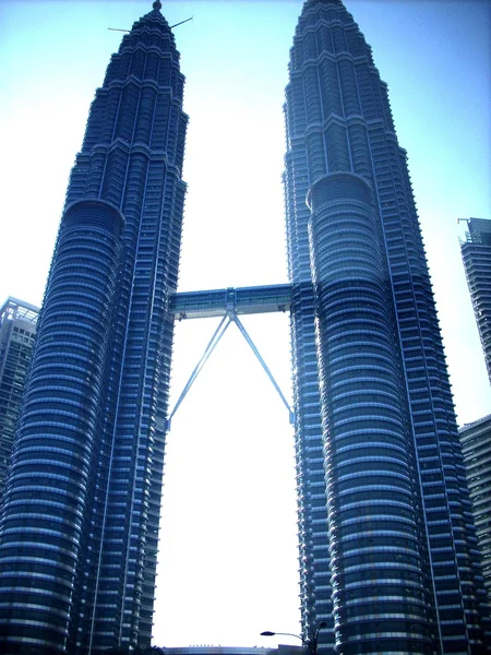 Primo Piano Delle Torri Gemelle Petronas — Foto Stock