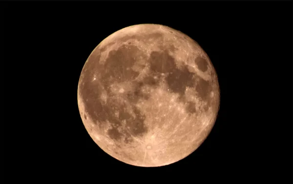 Lune Dans Ciel Nocturne — Photo