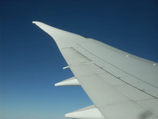 Vleugel van vliegtuig — Stockfoto