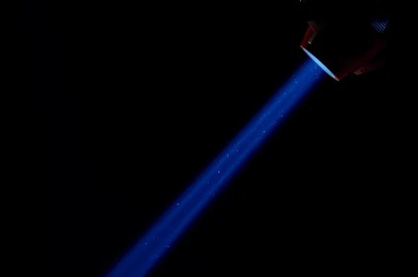 Feixe de luz azul — Fotografia de Stock