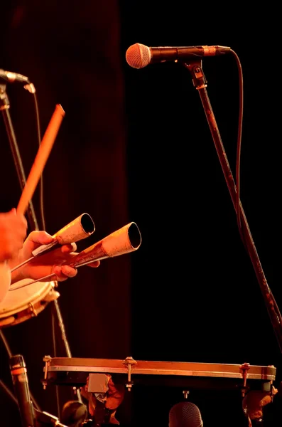 Artista tocando música — Fotografia de Stock