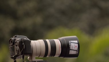 fotoğrafçı holding kamera.