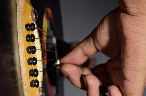 Gitarist spelen — Stockfoto