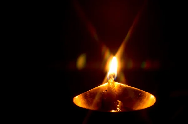 Candle in dark — Stock Photo, Image