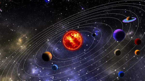 Sistema solar — Fotografia de Stock