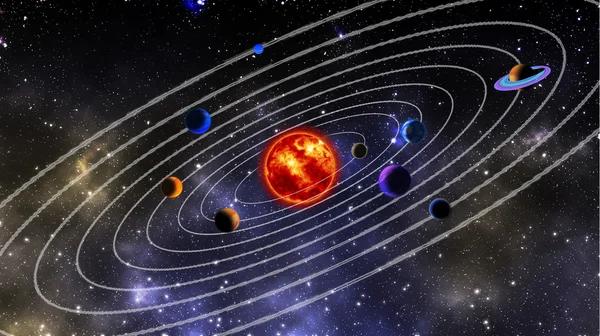 Sistema solare — Foto Stock