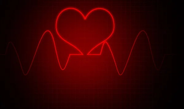 Heart graph — Stock Photo, Image