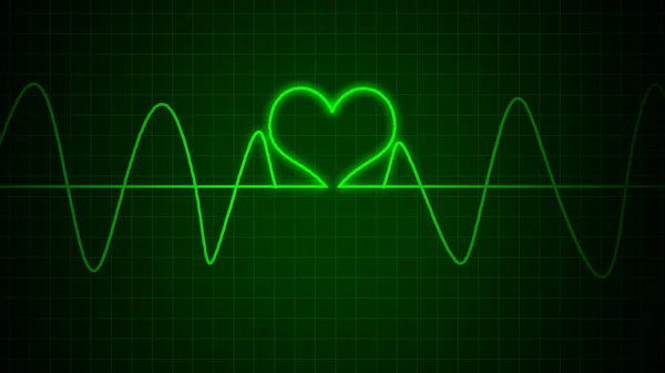 Heart graph — Stock Photo, Image