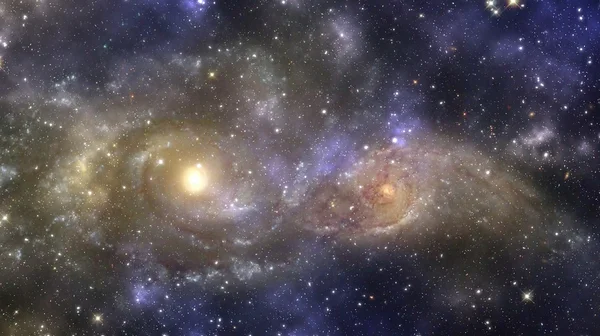 Галактика у Всесвіті — стокове фото