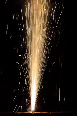 Gece havai fişek ekran