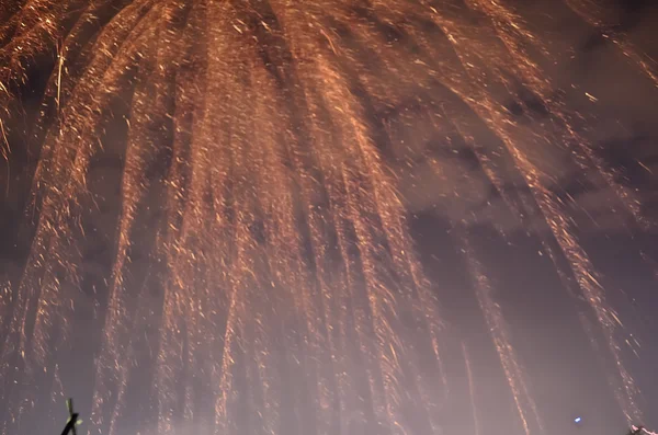 Feuerwerk in einer Nacht — Stockfoto