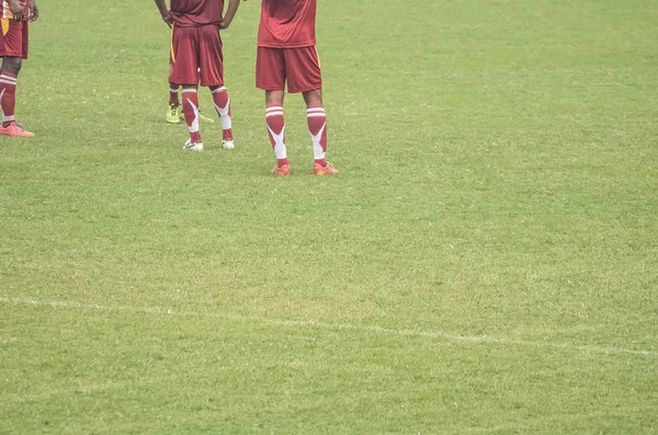 Befor voetbal spelen — Stockfoto