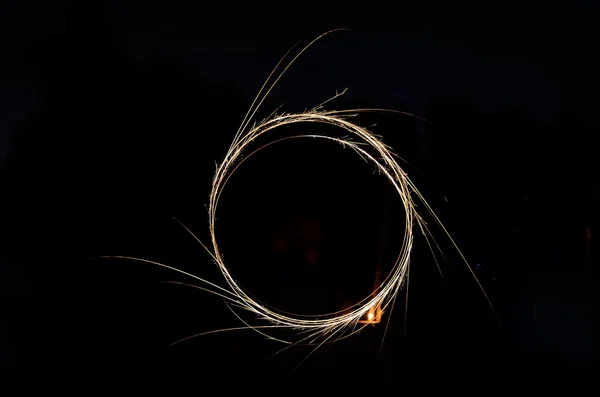 불꽃의 반지. — 스톡 사진