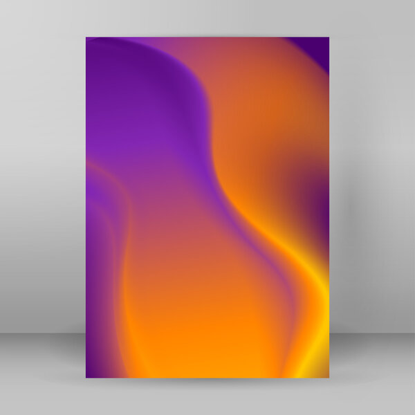 фон размытый желто-фиолетовый.
