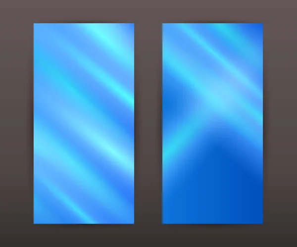 Blau verschwommene vertikale Banner nach hinten Front-Präsentation — Stockvektor