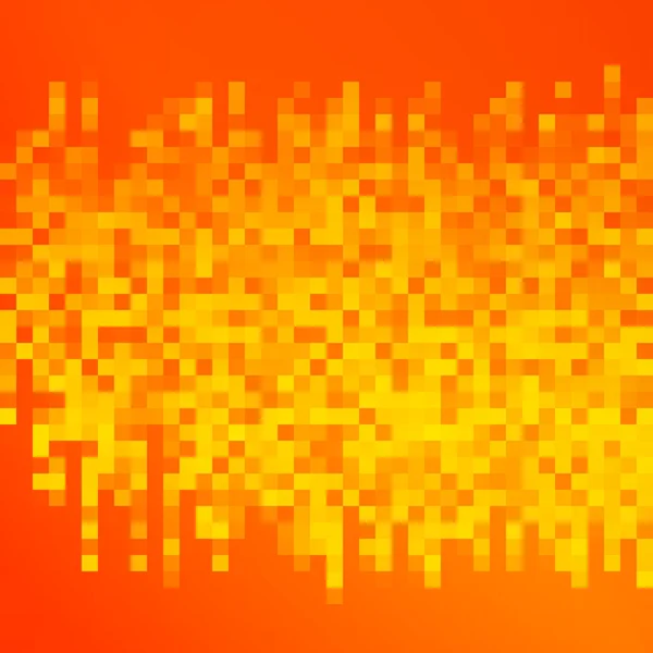 Halaman tata letak Brosur latar belakang oranye mosaik persegi - Stok Vektor