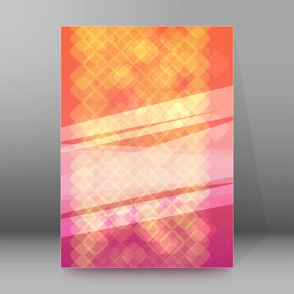 Modèle de couverture de brochure format vertical fond rouge11 — Image vectorielle
