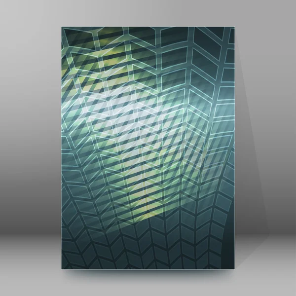 Broschüre Umschlagschablone Hochformat glühender Hintergrund 41 — Stockvektor