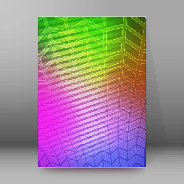 Broschüre Umschlagschablone Hochformat glühender Hintergrund 52 — Stockvektor