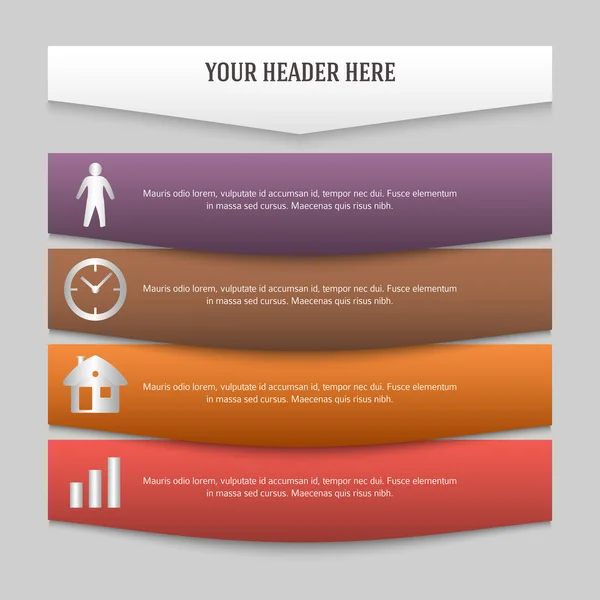 Designelement Seite Booklet Stil Infografiken03 — Stockvektor