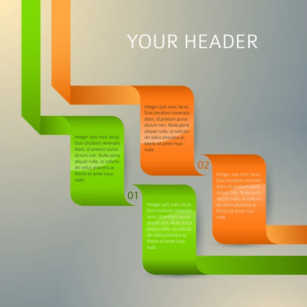 Designelement Seite Booklet Style Infografiken06 — Stockvektor