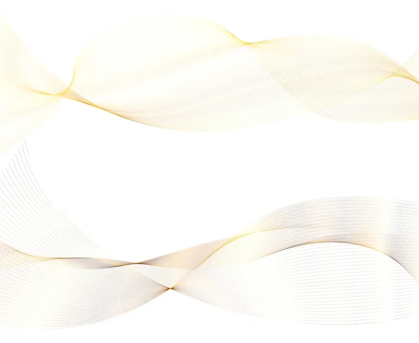 デザイン要素 多くのきらびやかな線の波 白い背景に垂直方向のグロー波状の縞が分離 創造的なラインアート Vector Illustration Eps Art Deco Style — ストックベクタ