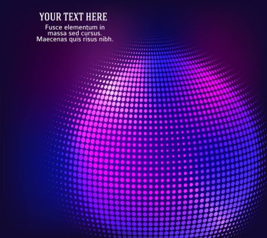 Soyut arka plan reklam broşürü tasarım unsurları. Fütürist stil parıltılı neon disko kulübü, zarif uçucular için gece partisi. Düzen sayfası bültenleri için EPS 10 vektör illüstrasyonu, dikey afiş