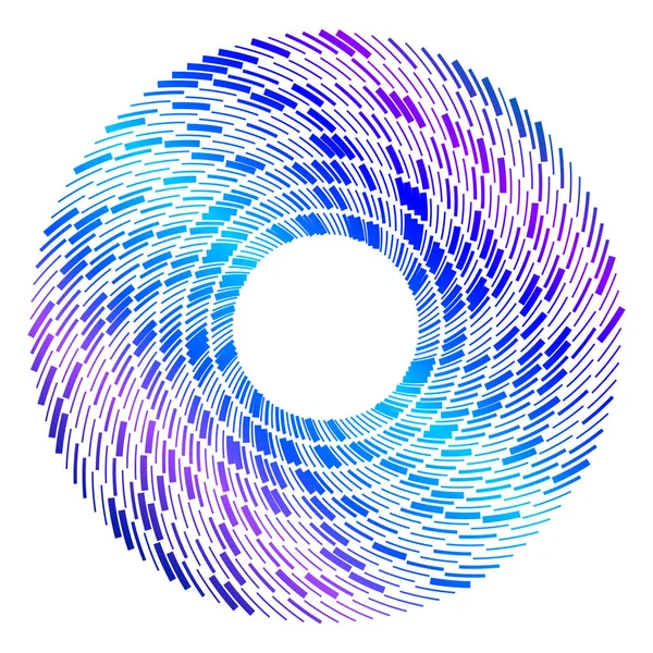 Gestaltungselemente Symbol Editierbare Farbe Halbton Rahmenkreismuster Auf Weißem Hintergrund Vektor — Stockvektor