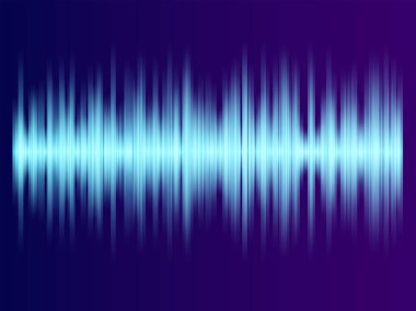Renk müzik eşitleyici - farklı neşeli olaylar için ses dalgaları soyut - mor arkaplan