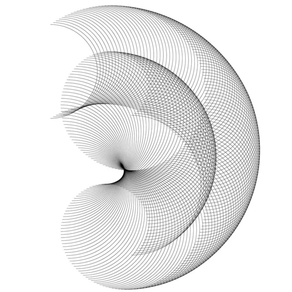 デザイン要素 リングサークルエレガントなフレームの境界線 概要白い背景に円形のロゴ要素を分離 — ストックベクタ
