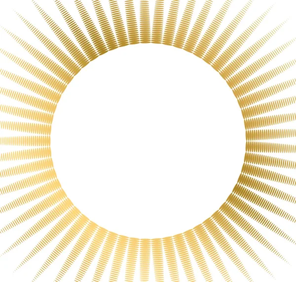 デザイン要素記号効果ドット指紋 編集可能なアイコン シルエットの中心 白い背景に孤立した金 — ストックベクタ