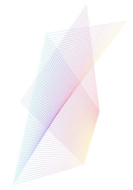 Tasarım elemanı kıvrımlı keskin köşeler birçok çizgi sallıyor. Beyaz arka planda soyut dikey kırık çizgiler izole edildi. Yaratıcı satır sanatı