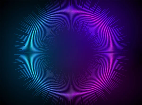 Egalizator Muzică Culoare Undele Sonore Abstracte Fundal Violet Pentru Diferite — Vector de stoc