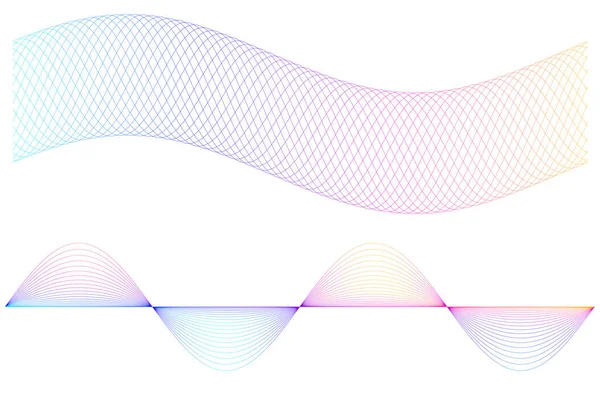 Современный Геометрический Фон Кругом Элементов Черных Цветных Линий Графический Шаблон — стоковый вектор