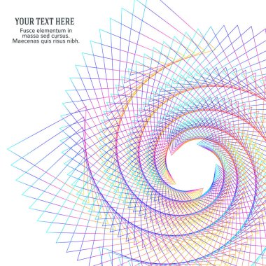 Tasarım elemanları. Bir sürü mor çizgi çemberi dalgası. Beyaz arka planda soyut dalgalı çizgiler izole edildi. Vektör illüstrasyon EPS 10. Harmanlama Aracı kullanılarak oluşturulan çizgilerle renkli dalgalar