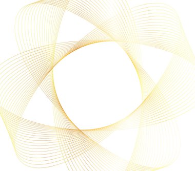 Tasarım elemanları. Parlak çizgilerin dalgası. Beyaz arka planda soyut parlak dalgalı çizgiler izole edildi. Yaratıcı çizgi sanatı. Düğün davetiyesi için vektör illüstrasyon EPS 10 sanat deco biçimi