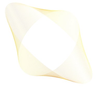 Tasarım elemanları. Parlak çizgilerin dalgası. Beyaz arka planda soyut parlak dalgalı çizgiler izole edildi. Yaratıcı çizgi sanatı. Düğün davetiyesi için vektör illüstrasyon EPS 10 sanat deco biçimi