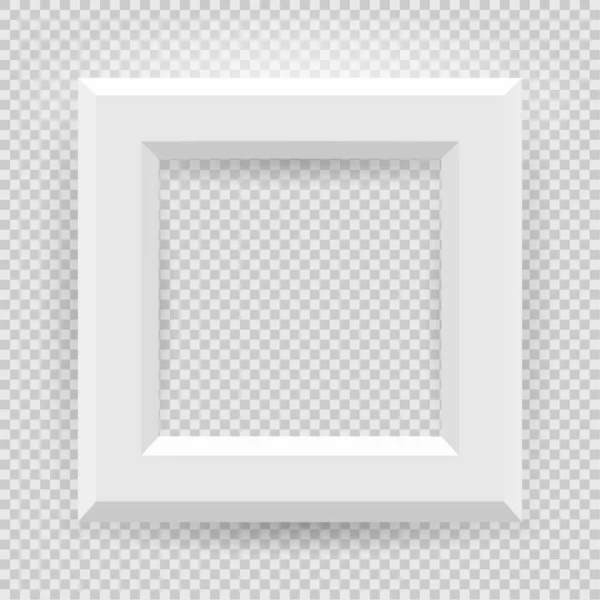 Präsentationsset Quadratisches Bilderrahmendesign Mit Schatten Auf Transparentem Hintergrund Board Banner — Stockvektor